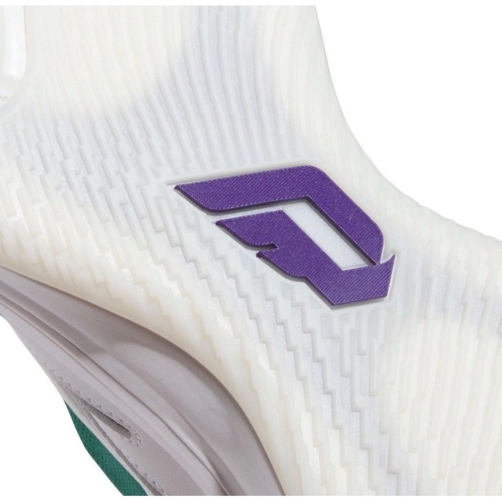 Adidas Dame 9 Low White Men's Size US 12 Sneakers Basketball NEW Shoes - Picture 7 of 9